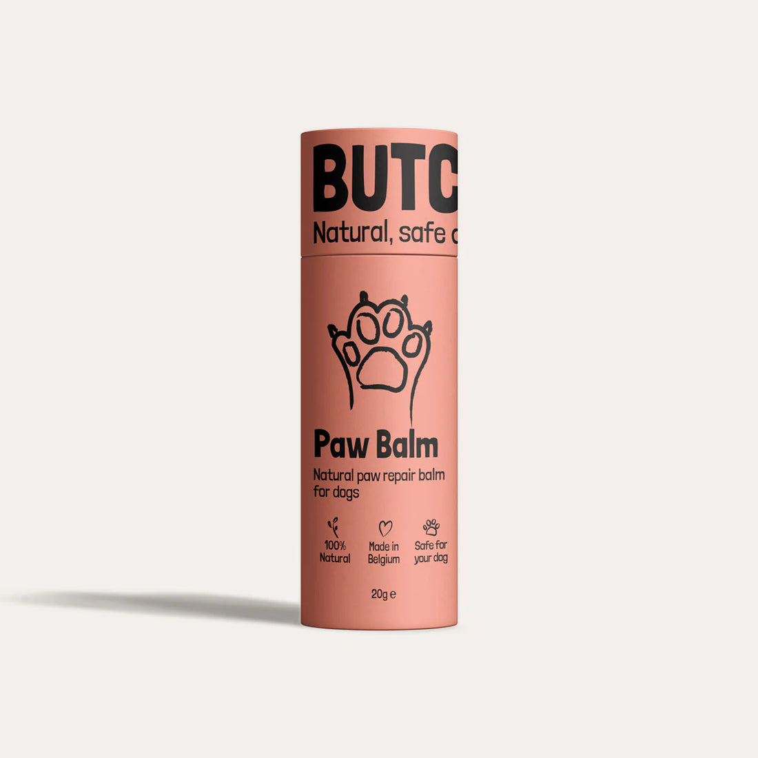 BUTC Paw Balm for dogs packaging on a white background